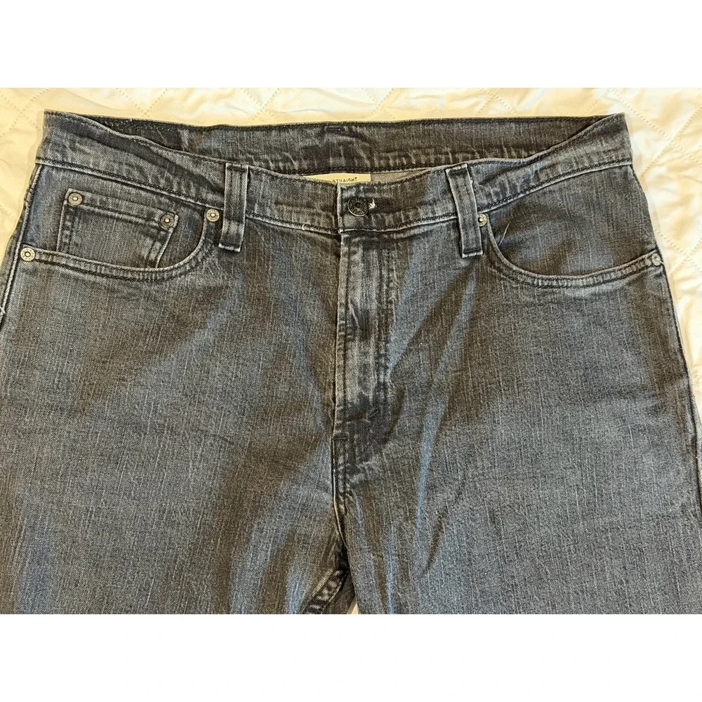 Levis Slim‎ Straight 514 Mens Grey 36X30 Actual 36X29 Stretch Medium Wash